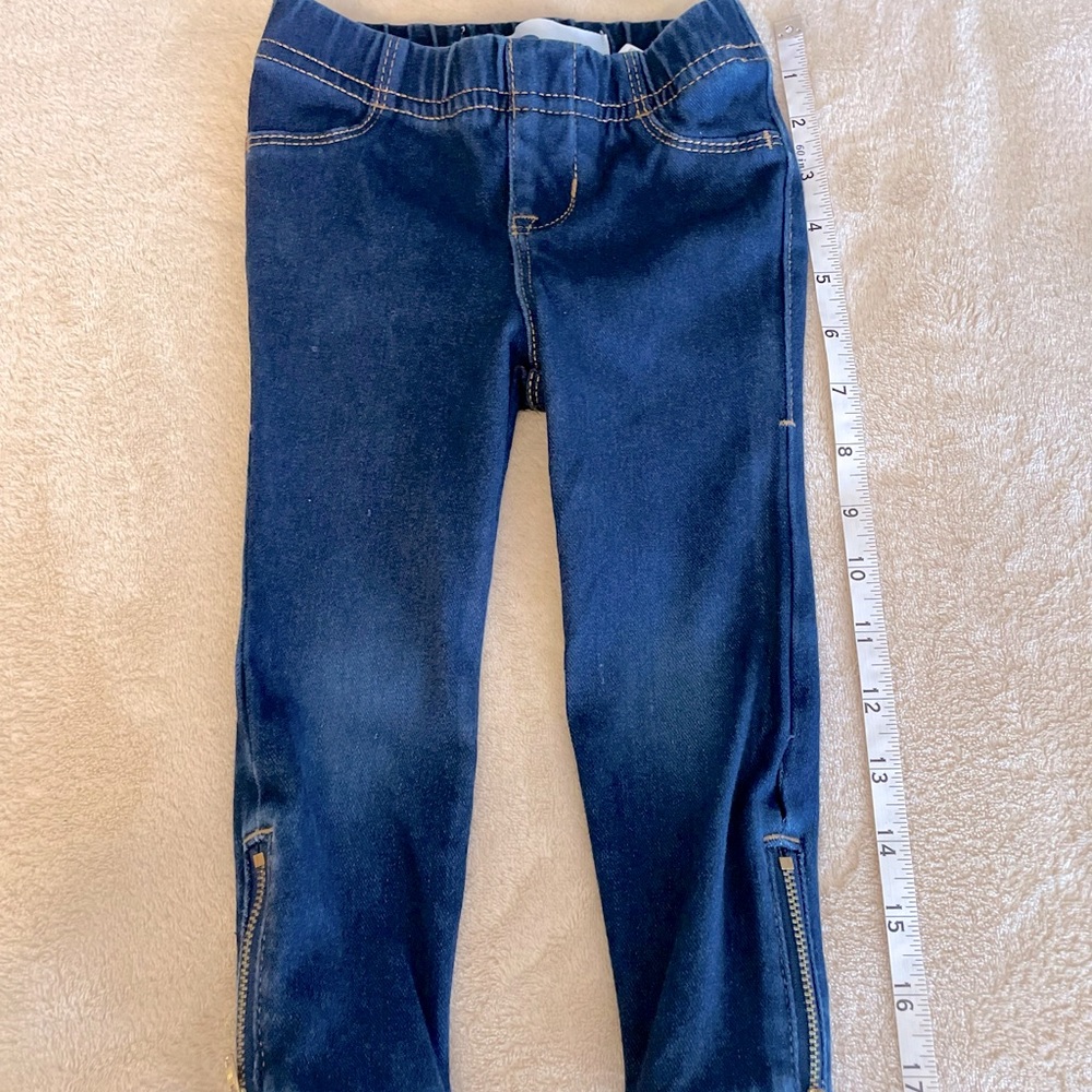 Old Navy Toddler Ankle Zip Jeggings - Size 2T - Picture 4 of 7